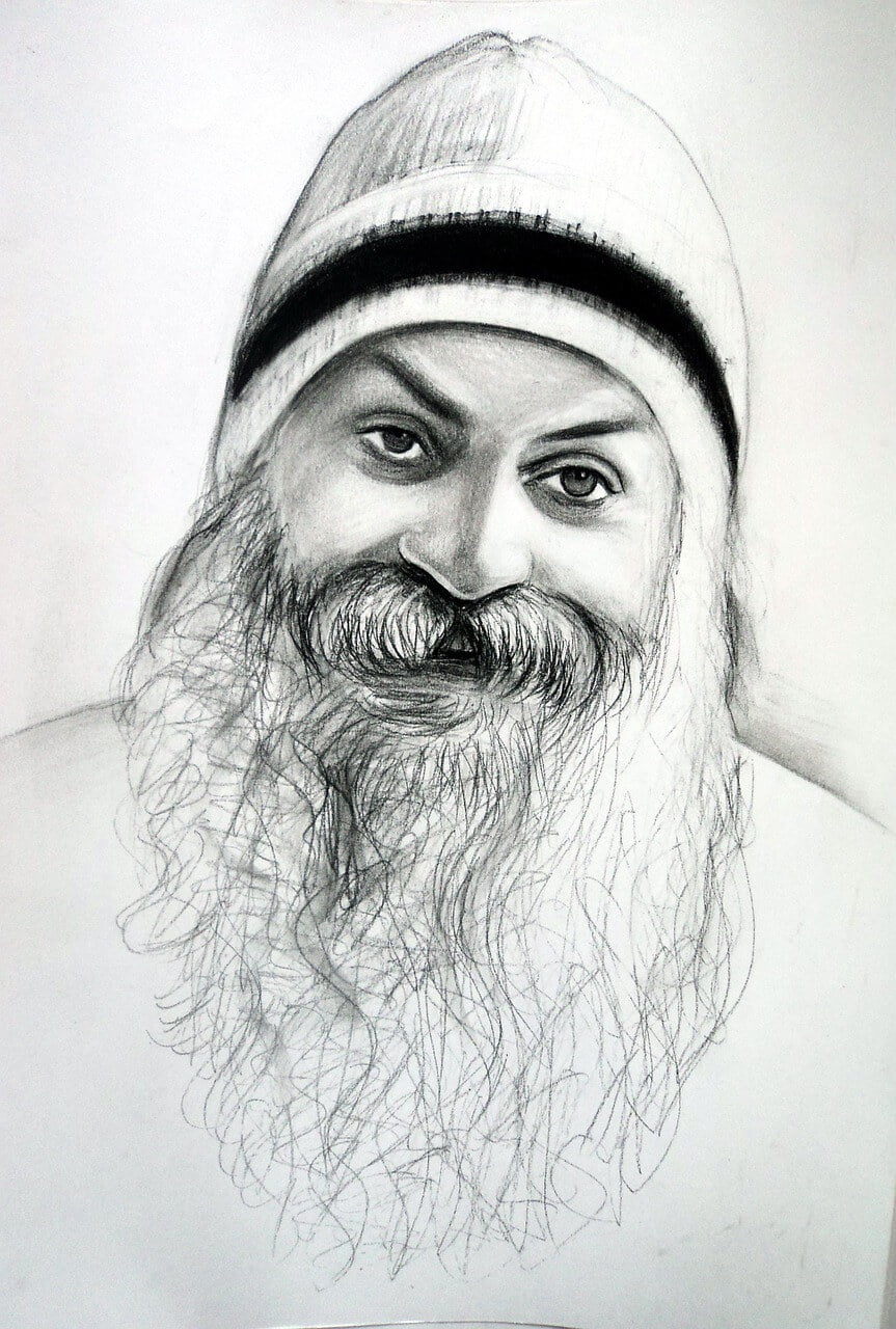 Portret indijskog govornika Radžniša Ošoa